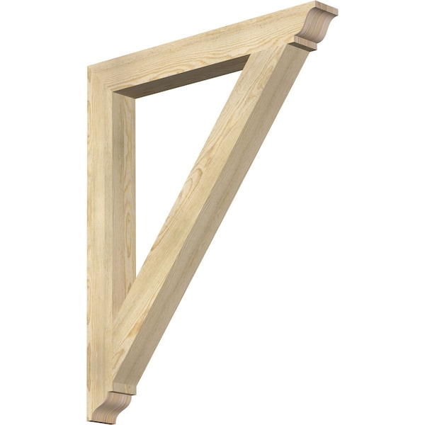 Ekena Millwork Traditional Traditional Rough Sawn Bracket, Douglas Fir, 4"W x 34"D x 42"H BKT04X34X42TRA01RDF - main